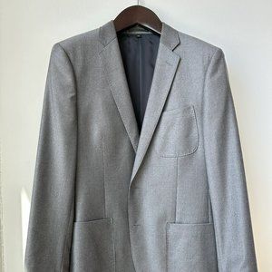 J Crew Grey Legacy Flannel Blazer